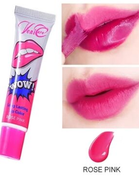 🍒 Peel Off Lip Tint WOW Long Lasting 💋 Rose Pink 15g✨